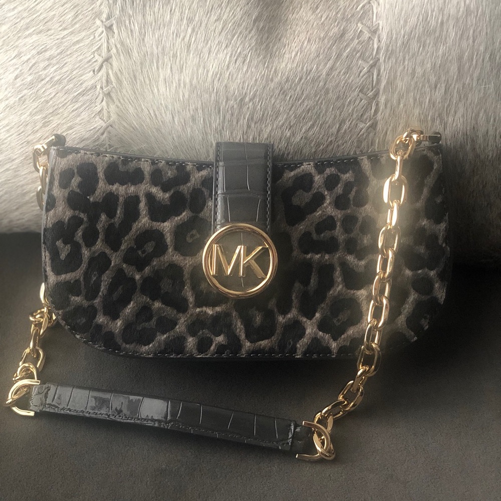 Michael Kors Leopard Shoulder Bag NWOT